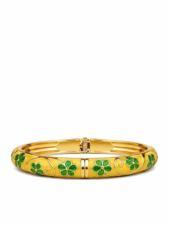 Awear Women's Handcuff Bracelet with Flower Design