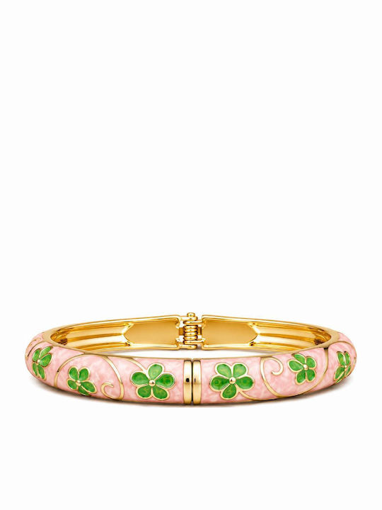 Awear Women's Handcuff Bracelet with Flower Design