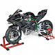 Diecast 1:6 Kawasaki H2r Motocicletă Metalică Colecționabilă Fum Real Lumini Sunete Pornire Cheie Roată Rotativă De La Acceleratie