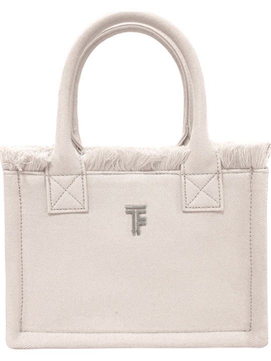 Feel & Touch Caribbean Fabric Beach Bag Beige