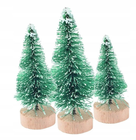 Decorativ De Crăciun Nins Pom De Plastic Împodobit 3 Bucăți