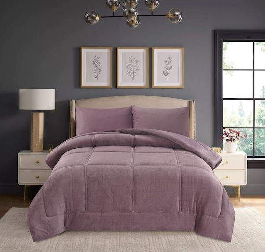 Liolios Home Sherpa Comforter Single 160x240cm Napoli Lilac