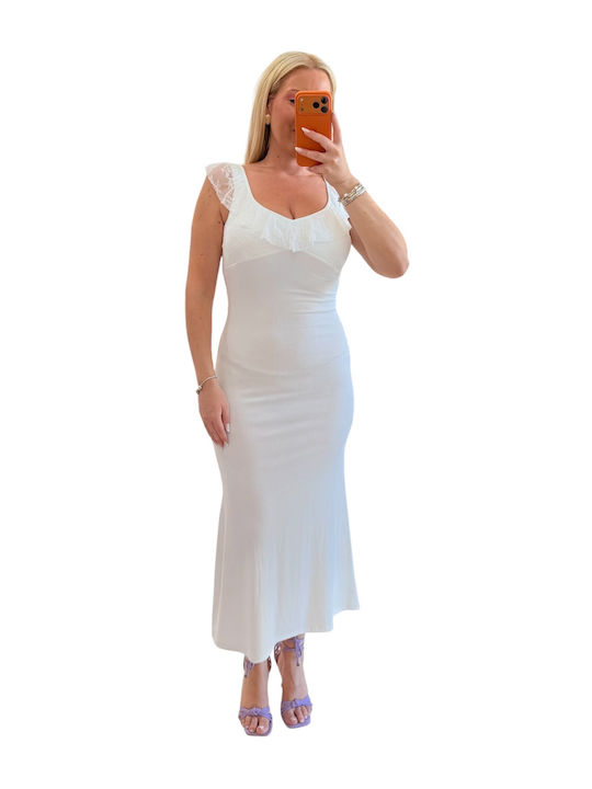 Summer Slip Dress White