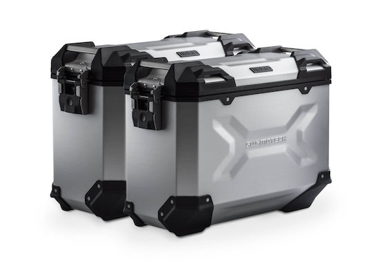 Kit Hard Case Mounts Sw-motech Trax Adv 37/37 Lt Yamaha Tracer 9 Gt Gt+ 25 Silver