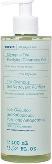 Korres Olympus Tea Facial Cleansing Gel for Oil Control & Against Imperfections 400ml