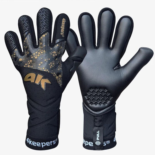 4Keepers Ръкавици за Вратари за Възрастни Черни