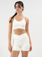 Damenturnsport-BH Beige mit Futter