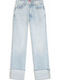 High Rise Women's Jean Pants Straight Leg