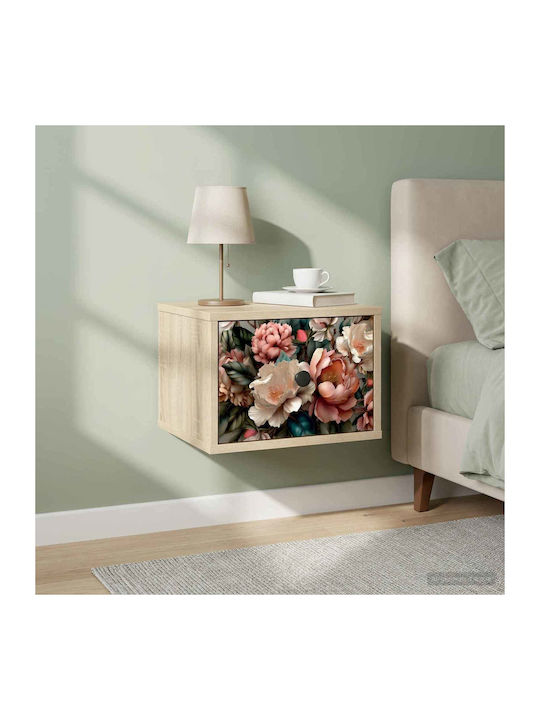 Nachttisch Holz Beige 36x33x25cm