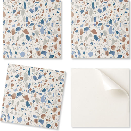 Decorative Vinyl Tile Stickers Natural Stone Print 4x50x50 Pcs