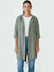Oversized Women's Vest 7018 Khaki