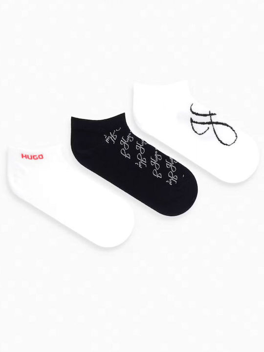 Hugo Women’s White-Black Socks 3Pack