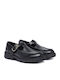 Leather Women's Moccasins In Black Color