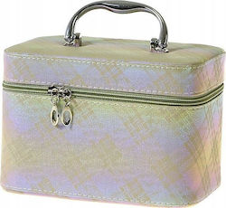 Adar Makeup Case Mirror Lock 21x14x13cm Black