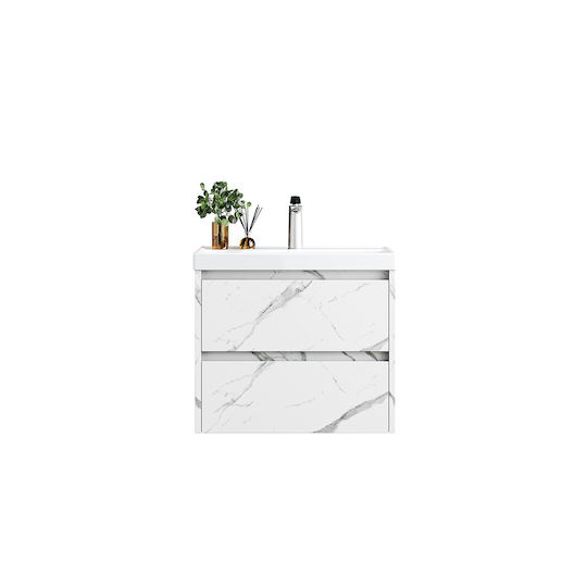 Karag Iva 60 Dulap de baie cu lavoar M60xA47xÎ51cm Marble