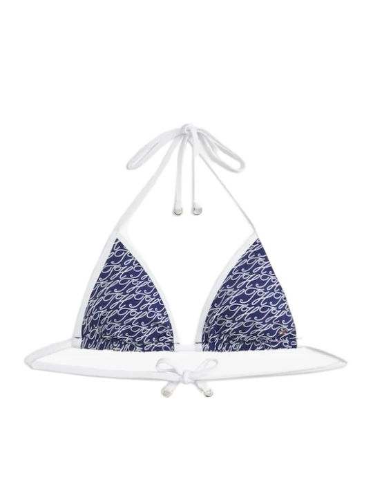 Tommy Hilfiger Bikini Τριγωνάκι με Ενίσχυση Μπλε