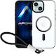 Apokin Back Cover Σιλικόνης με Λουράκι Διάφανο (iPhone 15)