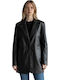 MARKOS LEATHER Sacou Dama Din Piele Negru