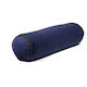 Mini Yoga Bolster Round Pillow Kids Yoga Blue Organic Cotton 40x12cm