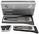 SKV Car Pedal Set For Bmw X3 X4 Z4 Series 5 Silver 3 Pieces