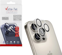 Volte-Tel Protecție Cameră Tempered Glass Argintie pentru Iphone 16 Pro, Iphone 16 Pro Max Volte-Tel Protecție Cameră Tempered Glass Argintie pentru Iphone 16 Pro, Iphone 16 Pro Max