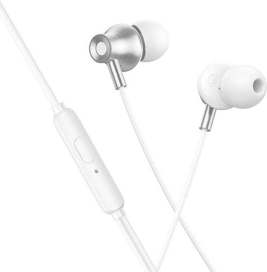 Hoco M119 In-ear Căști handsfree cu mufă 3.5mm Argintii