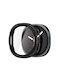Spigen Thin Fit 360 Plastic Case with Tempered Glass in Black Colour for Samsung Galaxy Watch 8 / 9