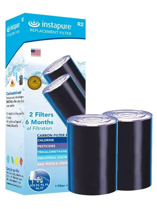 Instapure Replacement Water Filter for Faucet with Activated Carbon 2 Pieces
