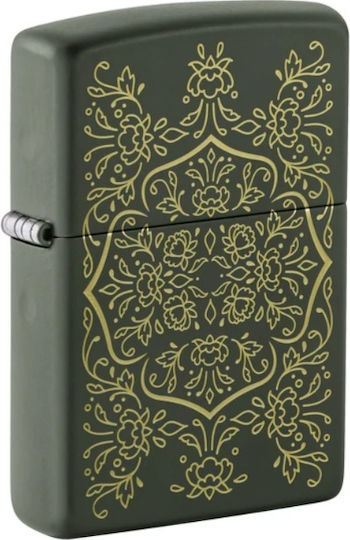 Zippo Запалка с пламък в сив цвят