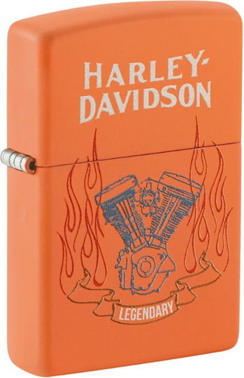 Zippo Harley-Davidson Flame Lighter in Orange Colour