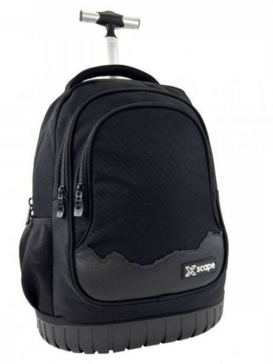 Graffiti School Trolley Bag for Elementary School with Water Bottle Holder Black 30 x 14 x 44cm