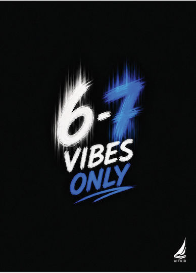 Aigaio Spiral Notebook 6-7 Vibes Only B5 17x25cm 1 Subject