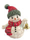 Mini Snowman Bell 9 Cm