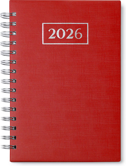Reisetagebuch Notizbuch Spirale A5 352 Blätter Rote