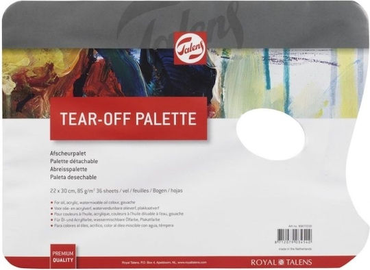 Royal Talens Χάρτινη Παλέτα Ζωγραφικής Tear-off Palette 22x30cm 36φ