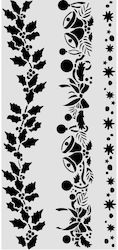 Thick Stencil 12x25cm Stamperia Christmas Γιρλάντες
