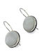 Silver Earrings with Stones