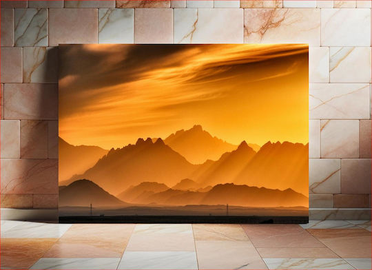 Painting Golden Mountain Sunset Golden Mountain Sunset 150x100