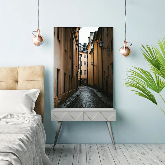 Painting Narrow Alleyway In City Narrow Alleyway In City 100x150