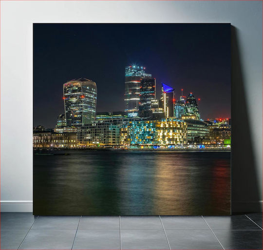 Painting Nighttime In City Night In The City 110x110