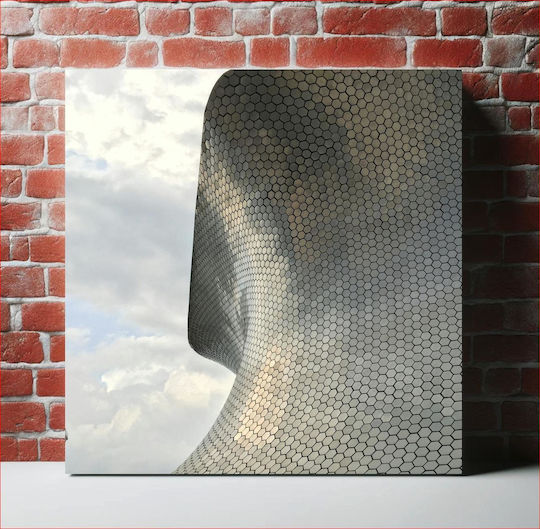 iLovePrints Modern Architecture Hexagon Muster Gemälde 110x110