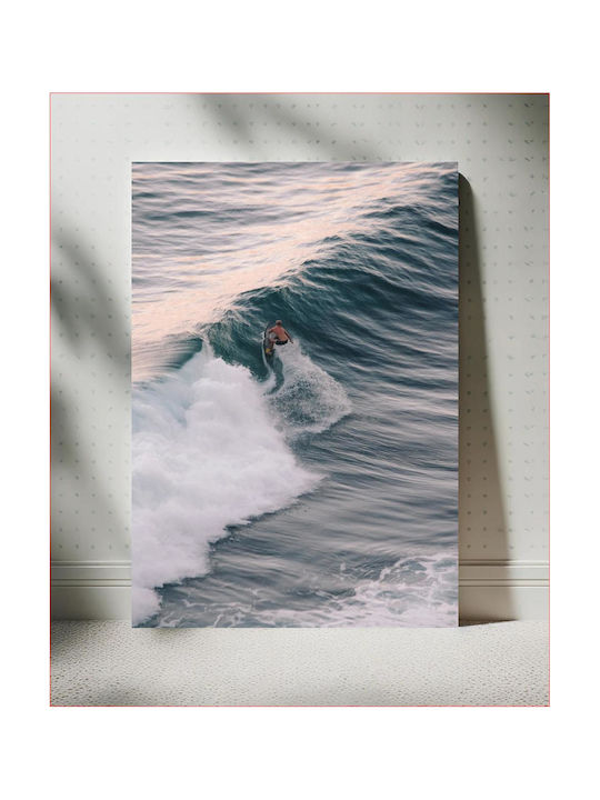 Painting Surfer Riding A Wave Surfer Riding A W...