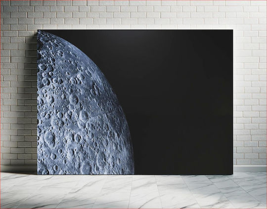 Painting Moon Surface Detail Lunar Surface Detail 150x100