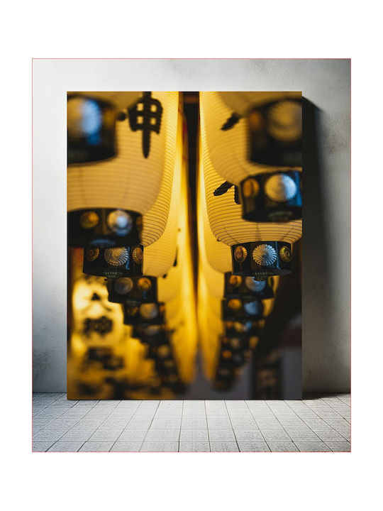 iLovePrints Illuminated Traditionelle Laternen Gemälde 100x150