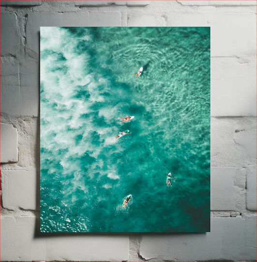 Панел Surfing In Crystal Waters Сърфинг Кристални Води 115x170