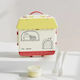 4-Compartment Plastic Kids' Food Container Red