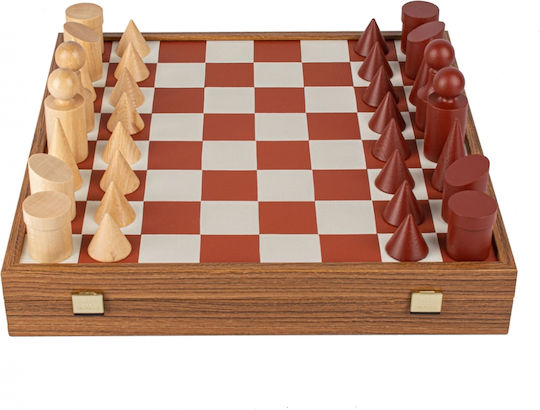 Manopoulos Wooden Chess Pawns Handmade White / Beige 8.5cm