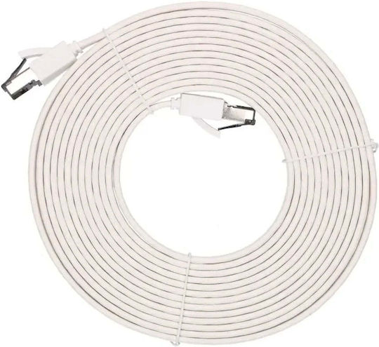 Extralink Flat U/FTP (STP) Network Cable Ethernet 5m White