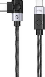 Orico Cablu USB-C Unghi (90°) Masculin - USB-C 240W PD Negru 1.5m Orico Cablu USB-C Unghi (90°) Masculin - USB-C 240W PD Negru 1.5m