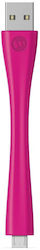 Mophie Regular USB 2.0 to Micro USB Cable Pink 0.1m 2990_USB-MICRO-4IN-PNK 1 Piece
